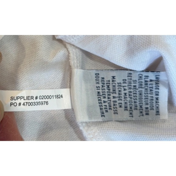 NWOT Polo Golf Ralph Lauren Women's white black shirt Tailored Fit blue label - Picture 8 of 9